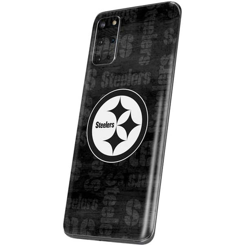 NFL Pittsburgh Steelers Black & White Galaxy S20 Plus Skin